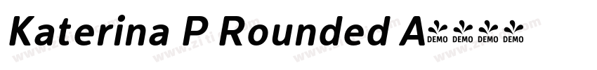 Katerina P Rounded A字体转换